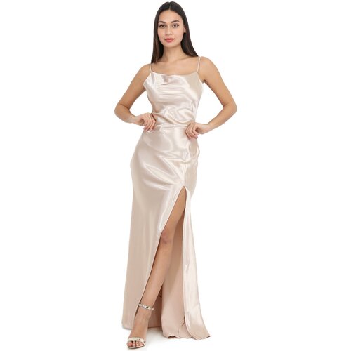 La Modeuse Dolge obleke 66056_P153331 Bež Cene