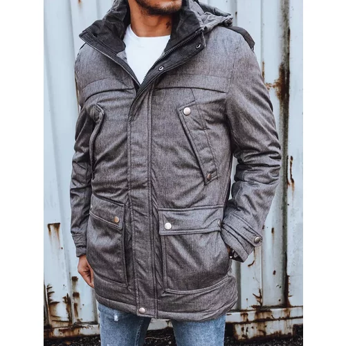 DStreet Gray men's winter jacket TX4281
