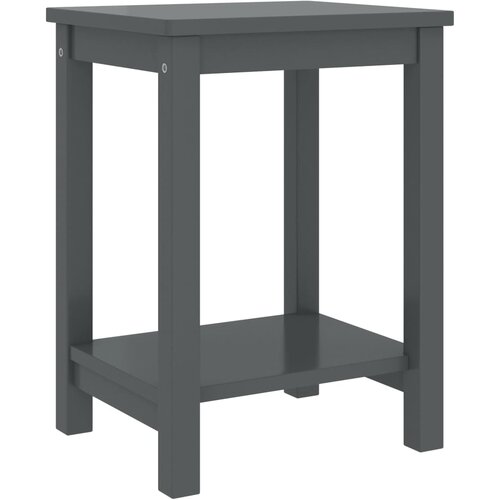 vidaXL noćni ormarić tamnosivi 35 x 30 x 47 cm od masivne borovine Cijene