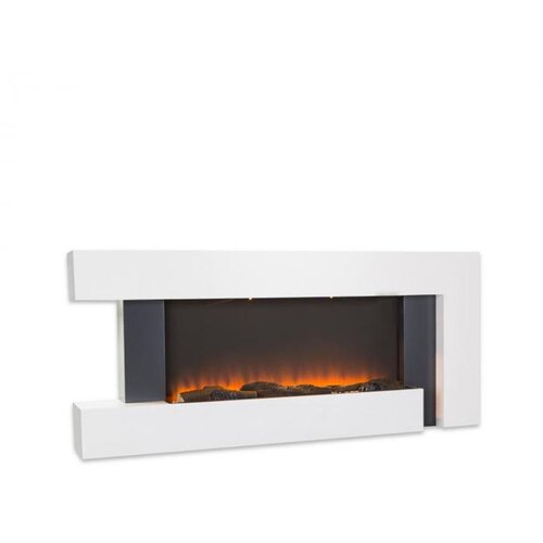 Klarstein studio light & fire 2, električni kamin, 1000/2000 w, mdf, daljinski upravljalnik, bela Cene