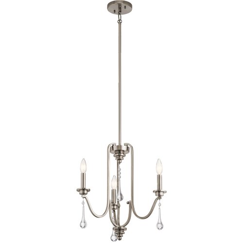 Quintiesse QN-KARLEE3 - Luster na &scaron;ipci KARLEE 3xE14/60W/230V mat hrom Cene