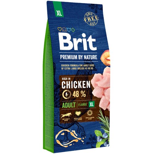 Brit Premium by Nature Adult XL s pi&scaron;čancem - 15 kg Cijene