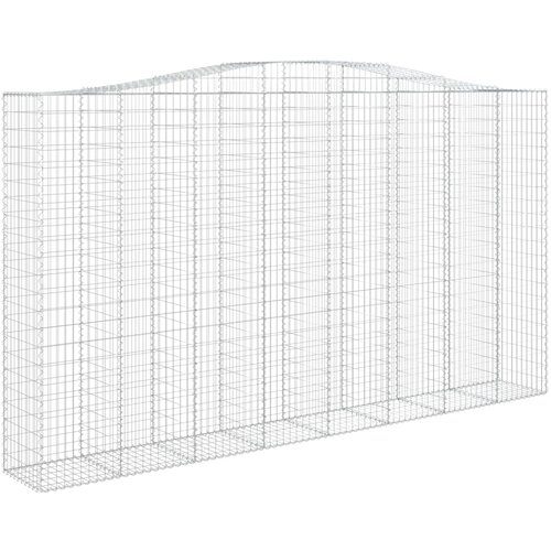  Gabionska ko&amp;scaron;ara s lukom 400x50x220/240 cm pocinčano željezo Slike
