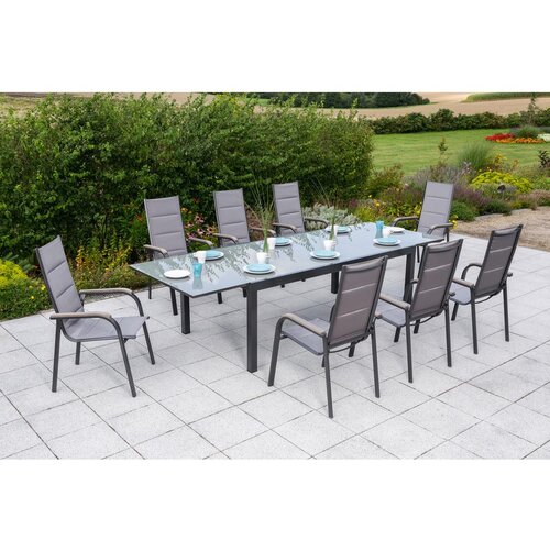 Gardenson Vrtni Set Trivero, 9-Delni, Raztegljiva Miza Cene