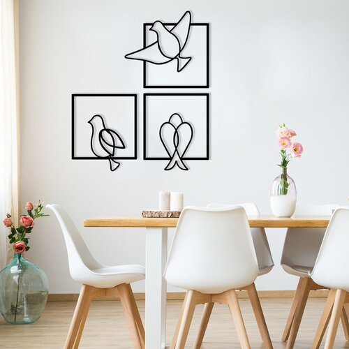 Wallity zidna dekoracija bonita, 44 x 51 cm, crna Slike