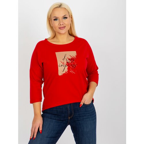 Fashion Hunters Women's T-shirt - red Slike