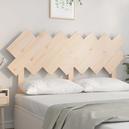 vidaXL Posteljno vzglavje 141x3x80,5 cm trdna borovina Cene