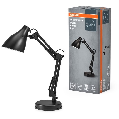 Osram Stona lampa DESK LINE 1xE27/11W/230V crna Slike