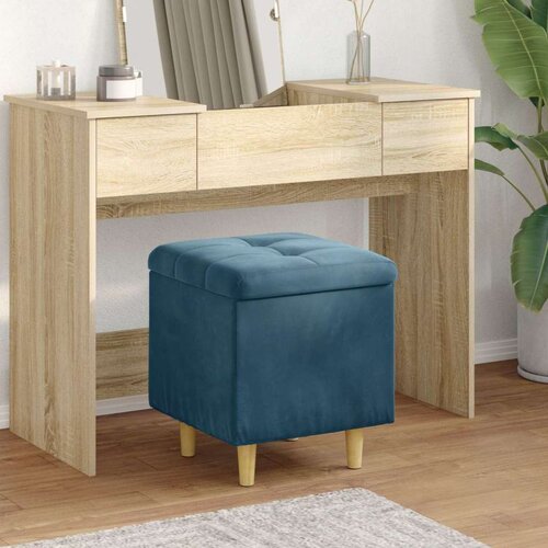  Otoman za pohranu s jastukom Plava 40 x 40 x 45 cm Bar&scaron;un - Plava 40 cm Bar&scaron;un Cijene