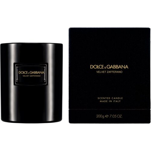 Dolce &amp;amp; Gabbana Velvet Zafferano Scented Candle di&amp;scaron;eča sveča 200 g Slike