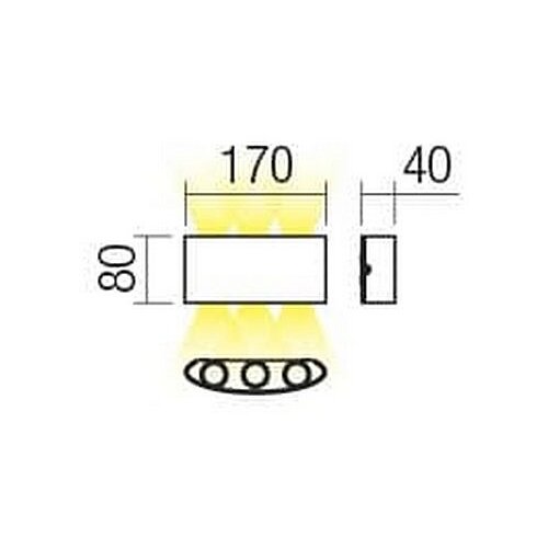 Redo 90226 - LED spolja&amp;scaron;nje zidno svetlo FABO LED/6W/230V 3000K IP54 sivo Slike