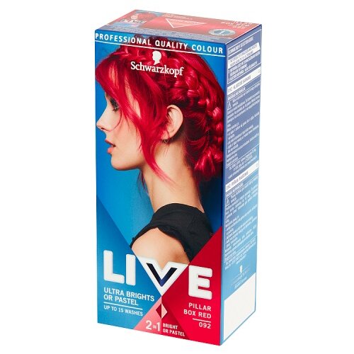 LIVE Ultra Brights or Pastel polutrajna boja za kosu nijansa 092 Pillar Box Red Slike