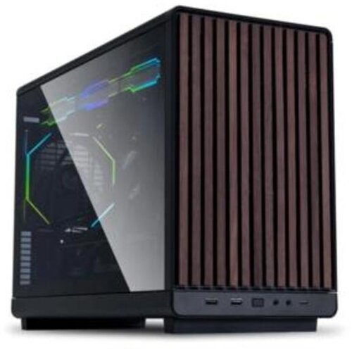 Lian Li Li DAN A3 mATX /Crno, A3-mATX Black & WOOD,Tempered Glass Kućište Cene
