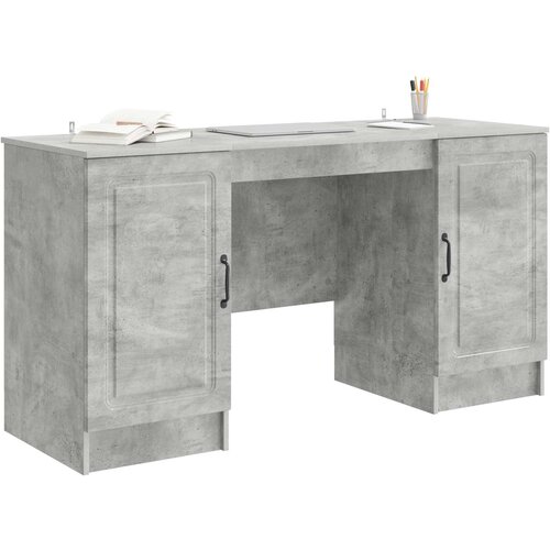  Stol Betonska siva 142,5 x 50 x 75 cm Konstruirano drvo Slike