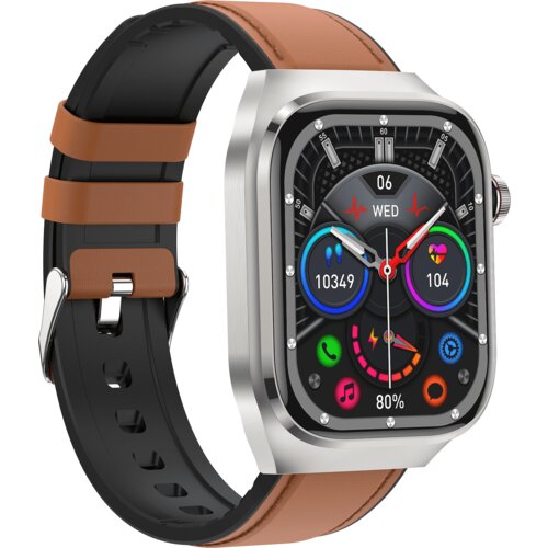 INF Pametna ura EKG, srčni utrip, krvni tlak, spanje, pedometer Brown, (21353729) Cene