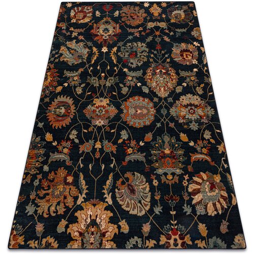 RugsX Preproge Preproga volna OMEGA LATICA rože temno modra 300x400 cm Modra Cene
