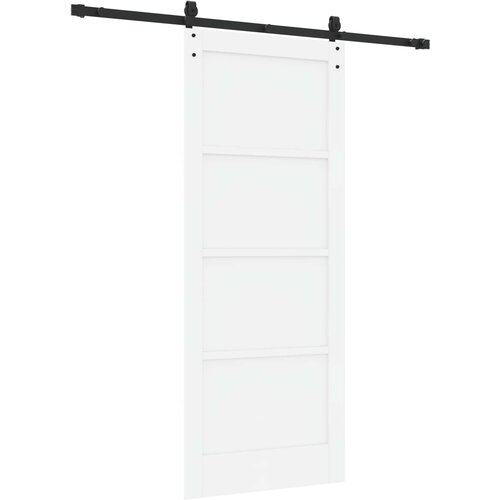 Klizna vrata ORKDAL Bijela i crna 83 x 202 cm Masivna borovina Slike