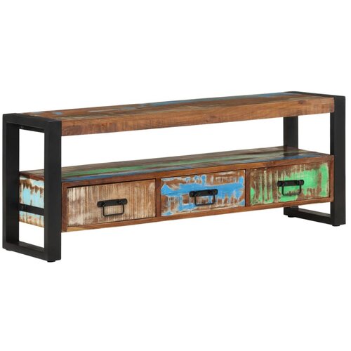 TV ormarić 120 x 30 x 45 cm od masivnog obnovljenog drva Cene