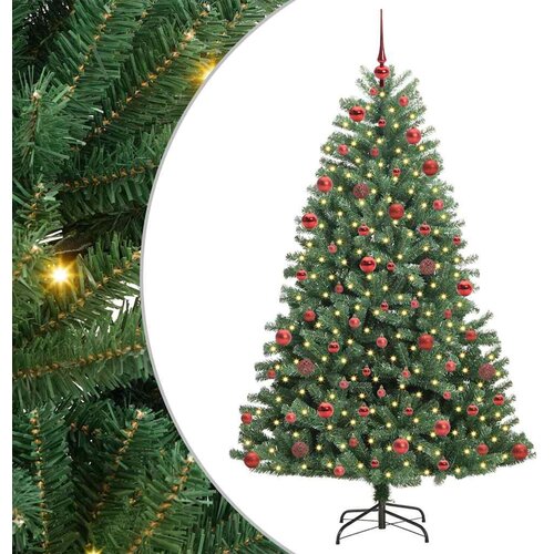 vidaXL Umetno Zložljivo Božično Drevo Zelena 180 cm PVC in kovina, (5000066268) Cene
