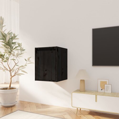 vidaXL Zidni ormarić crni 30 x 30 x 40 cm od masivne borovine Cijene