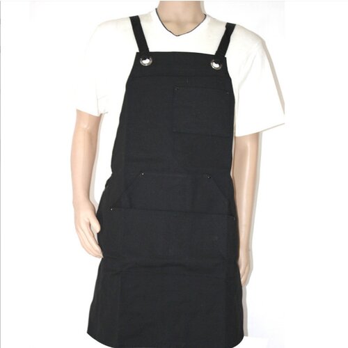 INF Trpežen platneni delovni predpasnik z žepi Black + Black, (21758414) Cene