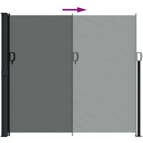 VidaXL Bočna tenda na uvlačenje antracit 180 x 600 cm Slike