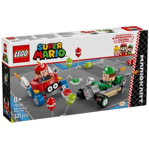 Lego Super Mario™ - Mario Kart™ – Baby Mario i Baby Luigi u utrci (72034) Cene