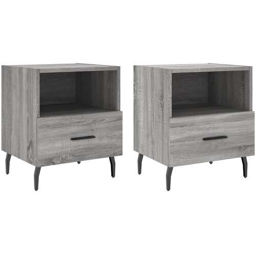 vidaXL Nočna omarica 2 kosa siva sonoma 40x35x47,5 cm inženirski les, (20808813) Cene