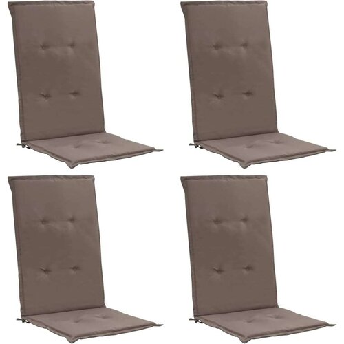 Blazine za vrtne stole 4 kosi taupe 120x50x3 cm blago, (20655792) Cene
