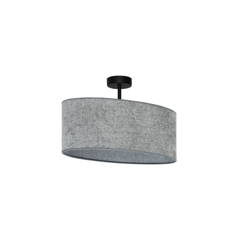  Duolla - Plafonski luster OVAL 1xE27/15W/230V siva Slike