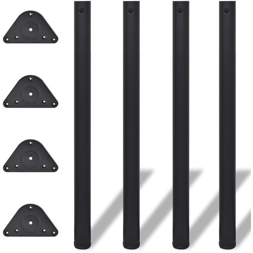 vidaXL 242149 4 Height Adjustable Table Legs Black 870 mm Cijene