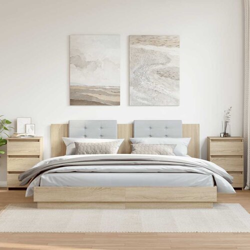  Noćni ormarići hrast 2 kom boja hrasta 40 x 35 x 62,5 cm drveni Cijene