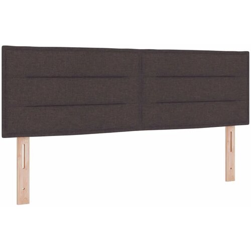  Boxspring krevet s madracem Tamno smeđa 160 x 200 cm Tkanina - Tamno smeđa 160 x 200 cm Dizajn linija Slike