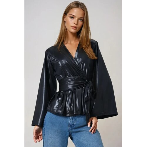 Trend Alacati Stili Ženska bluza Alc-X14680, Crna Cene