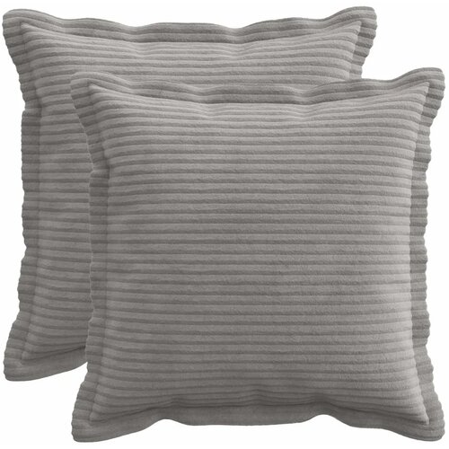 Presvlaka za jastuk 2 kom. HOUTEN Svjetlosiva 35 x 35 cm Kord - Svjetlosiva 35 x 35 cm 2 Cijene