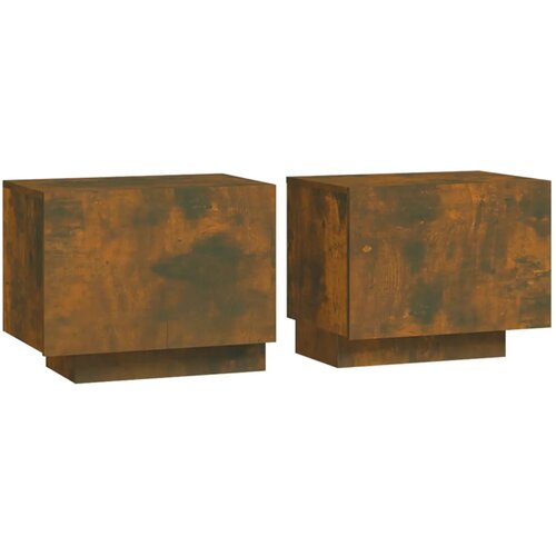 Maison Chic Noćni ormarić dimljeni hrast 100x35x40 cm konstruirano drvo Cijene