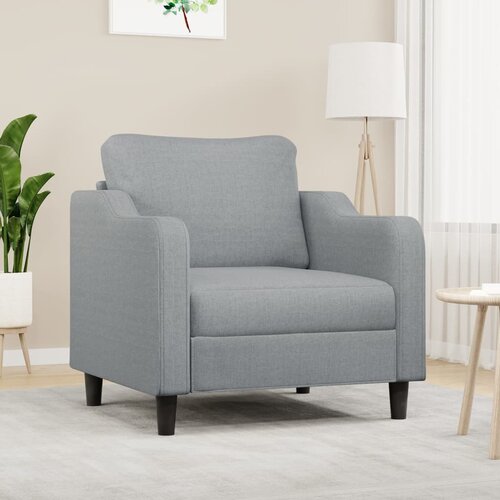 vidaXL Fotelja svjetlosiva 60 cm od tkanine Cijene