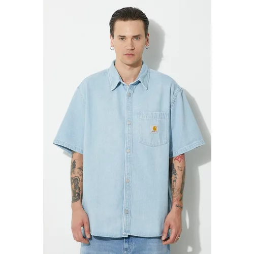 Carhartt WIP Traper košulja S/S Ody Shirt za muškarce, relaxed, s klasičnim ovratnikom, I033347.112