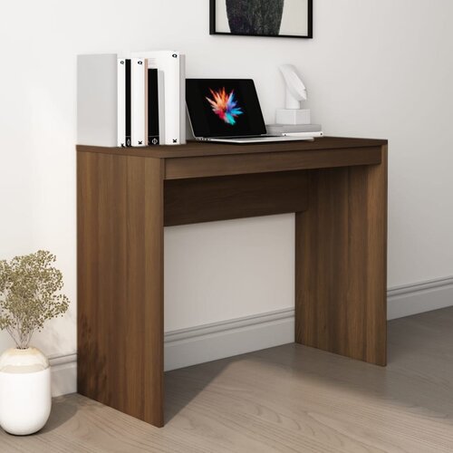 vidaXL Pisalna miza rjavi hrast 90x40x72 cm konstruiran les Cene