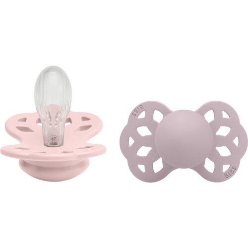 Bibs Infinity Symmetrical Size 2: 6+ months duda Blossom/Dusky Lilac 2 kom Slike