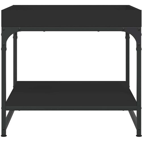  Stolić za kavu crni 49,5 x 49,5 x 45 cm od konstruiranog drva Slike