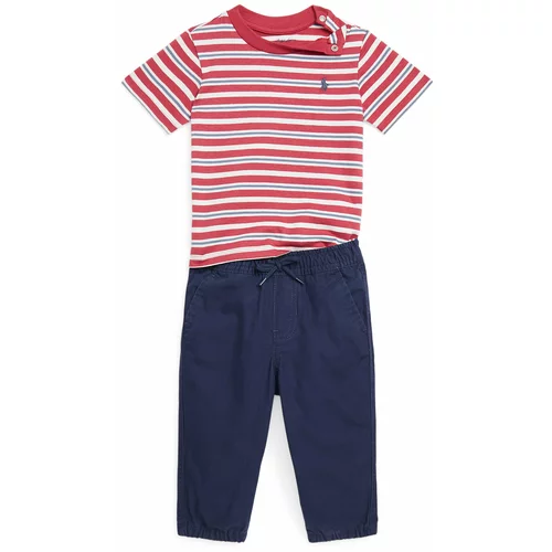 Polo Ralph Lauren Komplet mornarsko plava / sivkasto plava / crvena / bijela