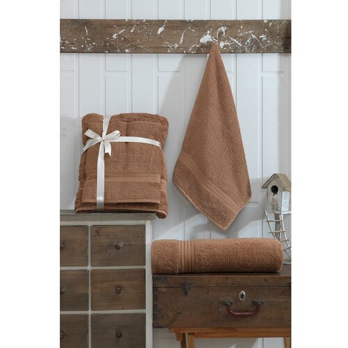 Foutastic DS - Brown Brown Towel Set (2 Pieces) Slike