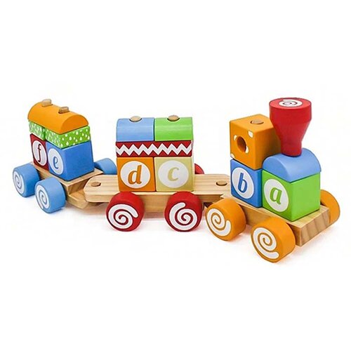 Olimp Sport drveni voz sa abecednim slovima 026711 Slike