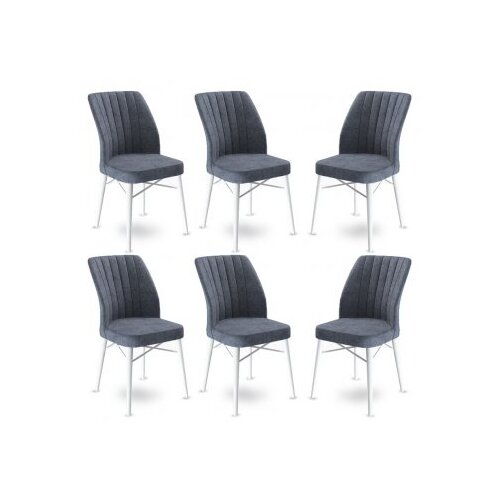 Hanah home Set 6 trpezarijskih stolica Flex Sivo-Bijeli Cene
