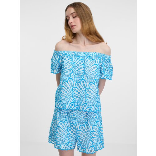 Orsay Blue women&amp;#039;s patterned blouse - Women&amp;#039;s Slike