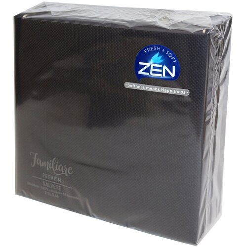 Zen Salvete Familiare Premium, Dvoslojne, 50 komada, Crne Slike