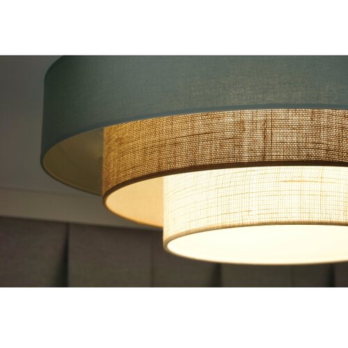  Duolla-LED stropna LED svetiljka LUNETA LED/26W/230V, prečnik 60 cm, 4000K, tirkizna/bež Slike