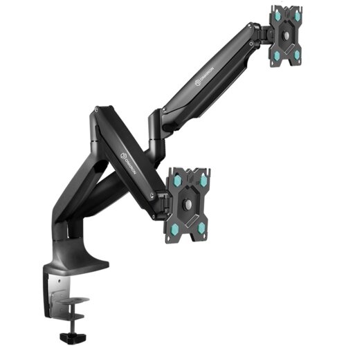 ONKRON Dvostruki Stalak za Monitore za 13 do 32-Inčne LCD LED Monitore do 9 kg, Crni Slike