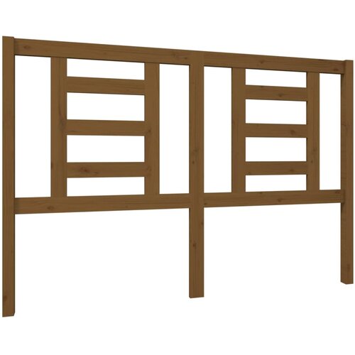 Maison Chic posteljno vzglavje - vzglavna omarica - nočna omarica medeno rjavo 146x4x100 cm trdna borovina, (21707533) Cene